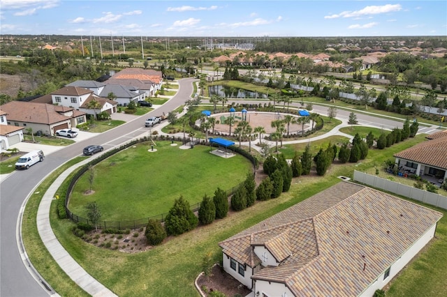 drone / aerial view featuring a residential view