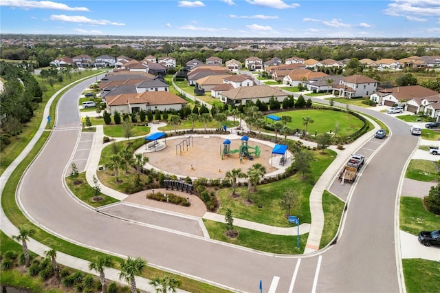 birds eye view of property featuring a residential view