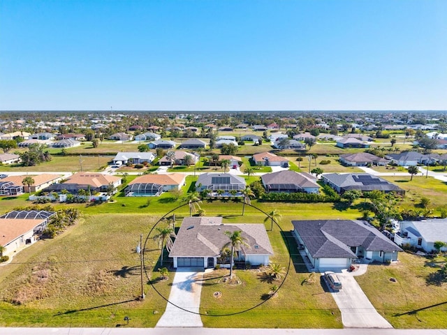 drone / aerial view featuring a residential view