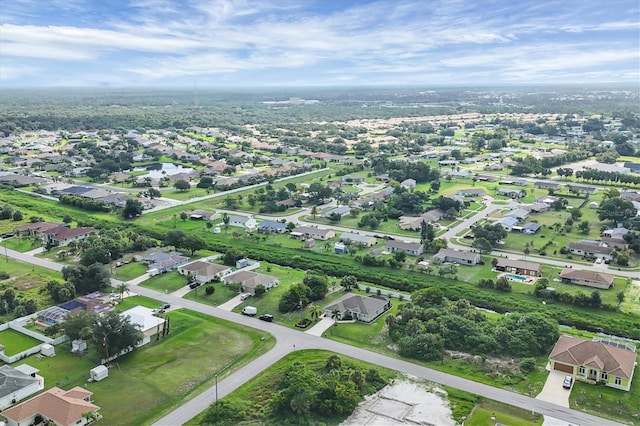 bird's eye view featuring a residential view