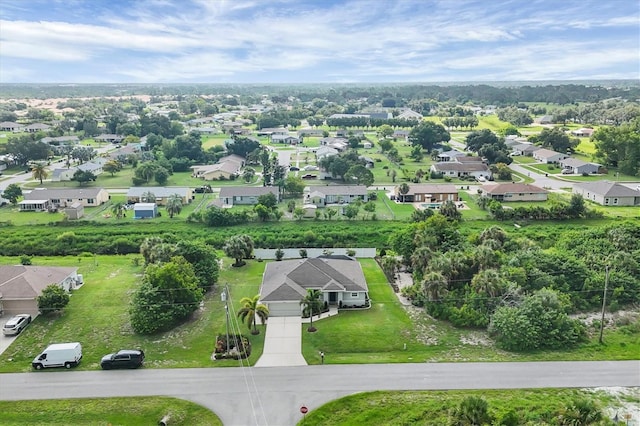 bird's eye view featuring a residential view