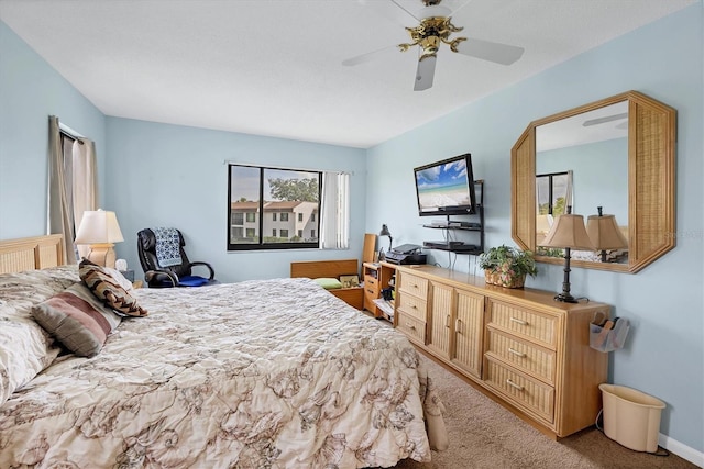 bedroom with carpet flooring