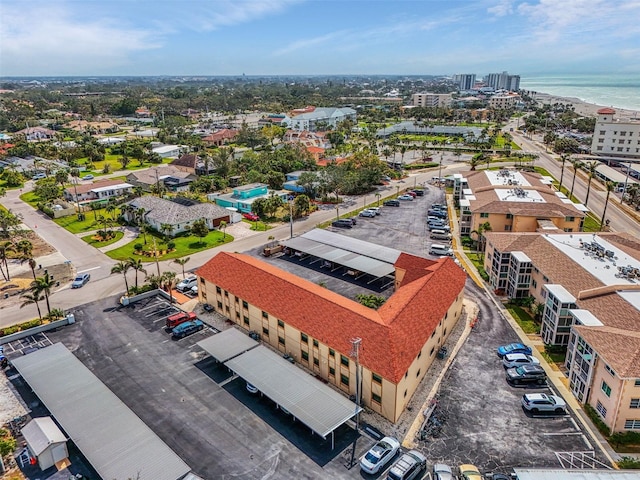 aerial view with a view of city