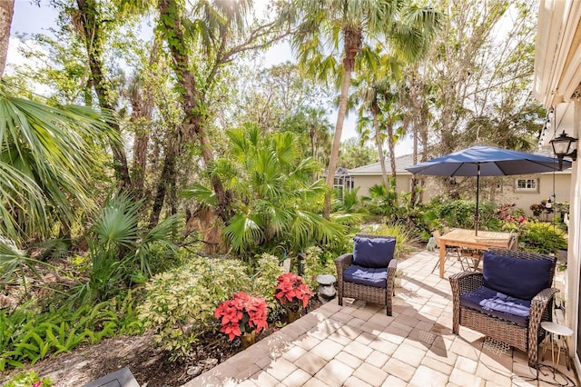 view of patio / terrace with outdoor dining area