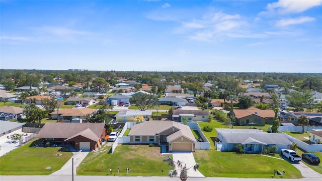 aerial view featuring a residential view