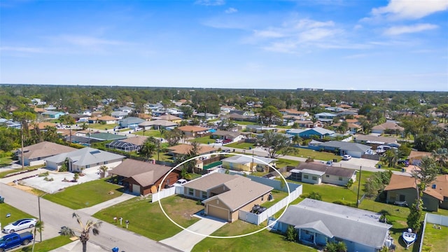 drone / aerial view featuring a residential view