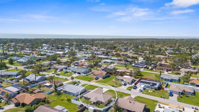 drone / aerial view with a residential view