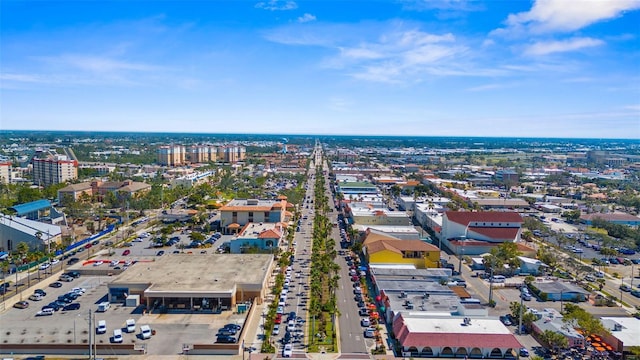 drone / aerial view featuring a view of city