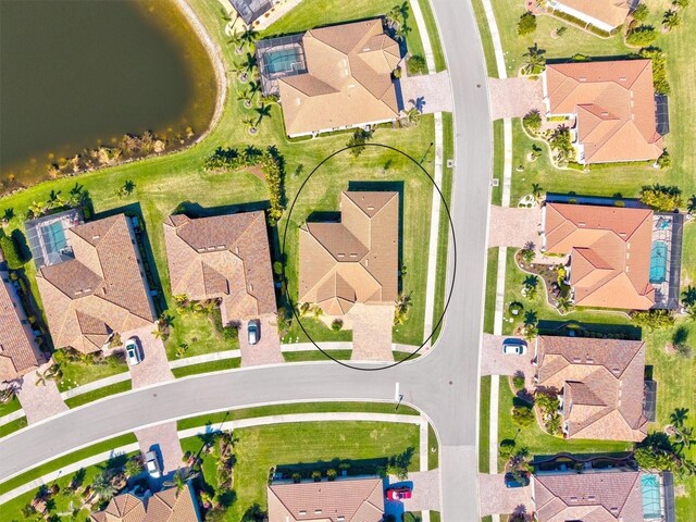 birds eye view of property featuring a residential view