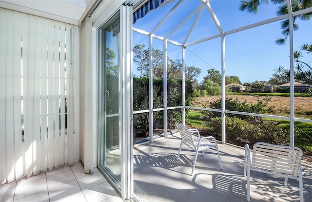 view of sunroom / solarium