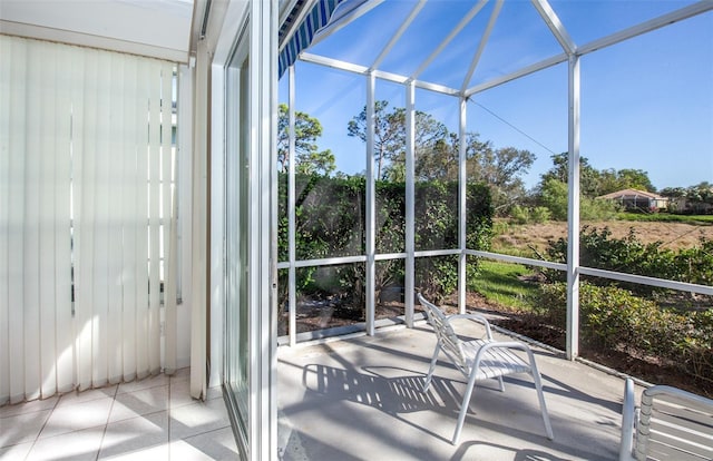 view of sunroom / solarium