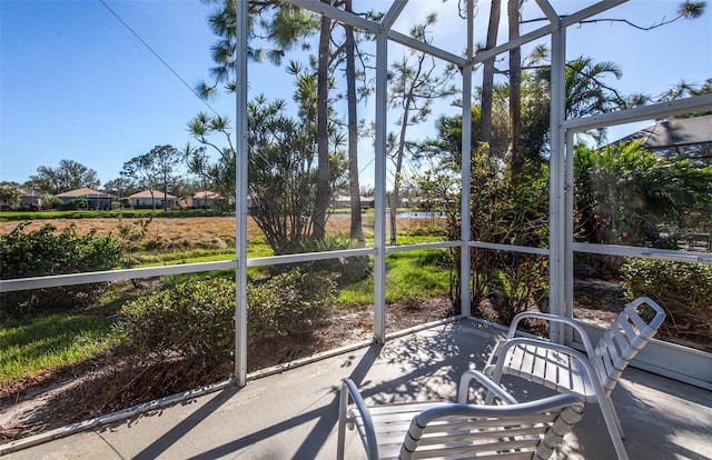 view of sunroom / solarium