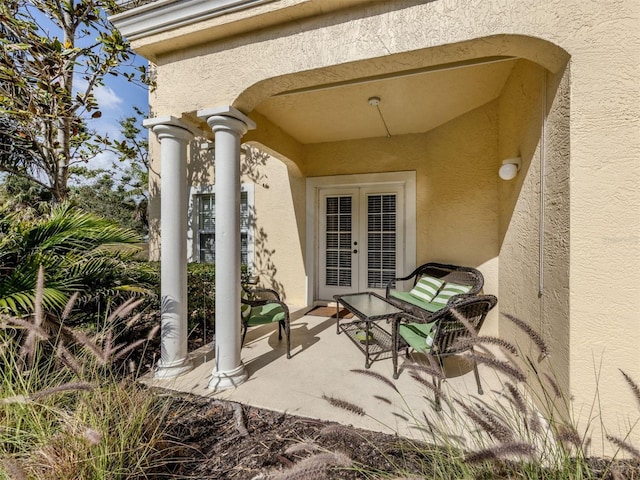 view of patio / terrace with french doors