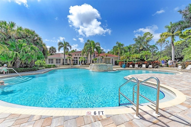 pool featuring a patio