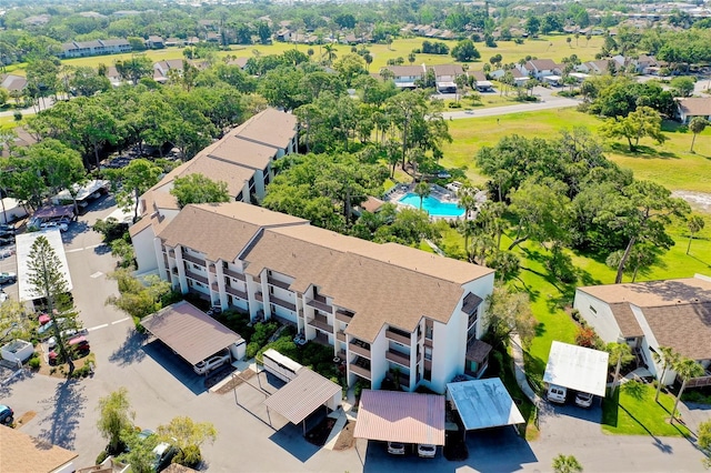 bird's eye view featuring a residential view