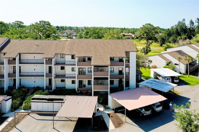 exterior space with a residential view