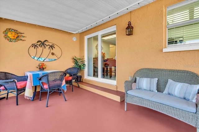 view of patio / terrace featuring an outdoor living space