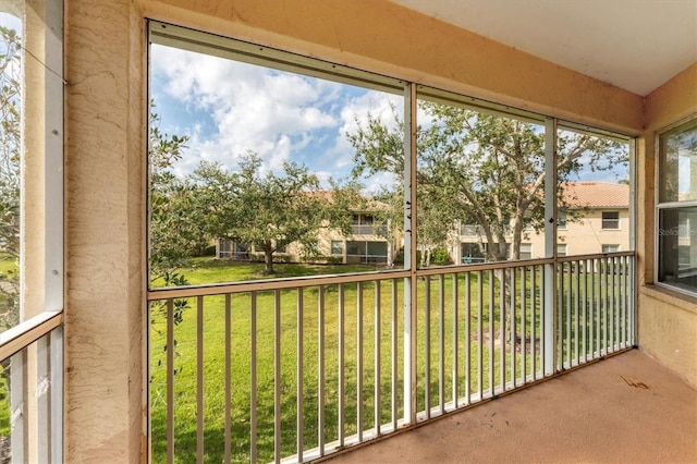 view of balcony