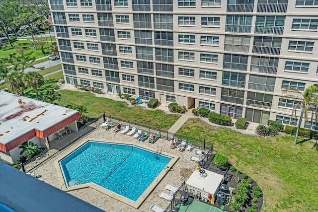 pool featuring fence