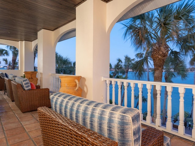 view of balcony