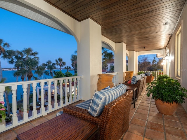 view of balcony