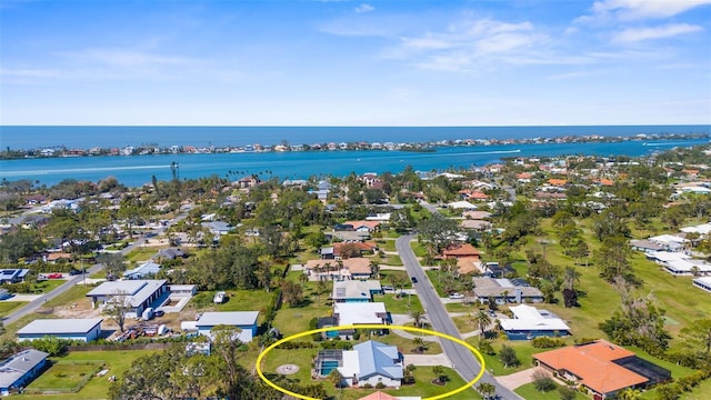 201 Cavallini Dr, Nokomis, FL 34275 - birds eye view of property featuring a water view