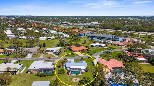 201 Cavallini Dr, Nokomis, FL 34275 - bird's eye view with a residential view