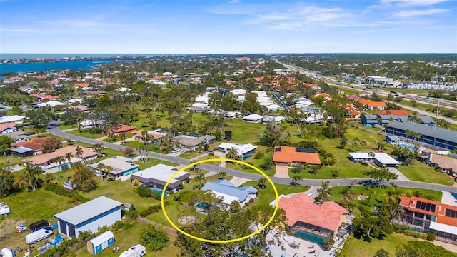 201 Cavallini Dr, Nokomis, FL 34275 - bird's eye view featuring a residential view