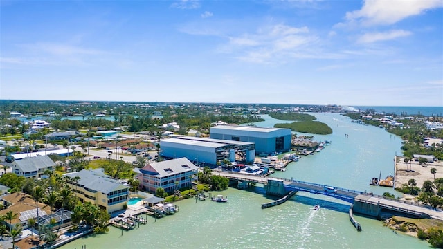 201 Cavallini Dr, Nokomis, FL 34275 - bird's eye view featuring a water view