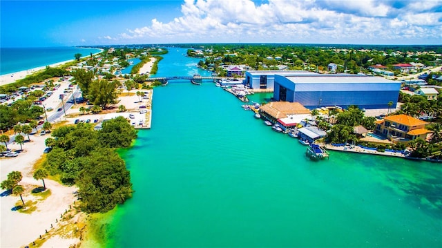 201 Cavallini Dr, Nokomis, FL 34275 - birds eye view of property featuring a water view