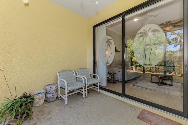 view of sunroom / solarium