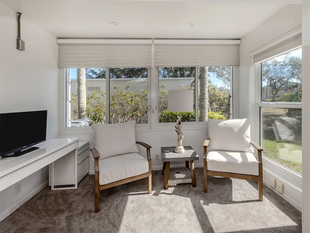 view of sunroom