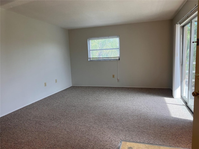 view of carpeted empty room