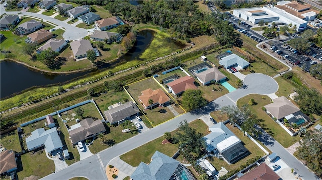 358 Pineview Dr, Venice, FL 34293 - aerial view with a residential view and a water view