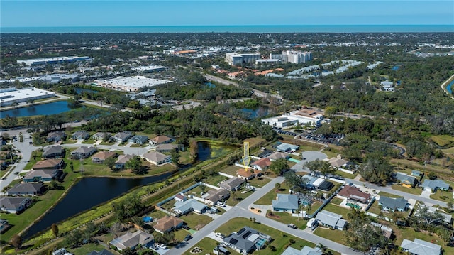 358 Pineview Dr, Venice, FL 34293 - drone / aerial view featuring a water view
