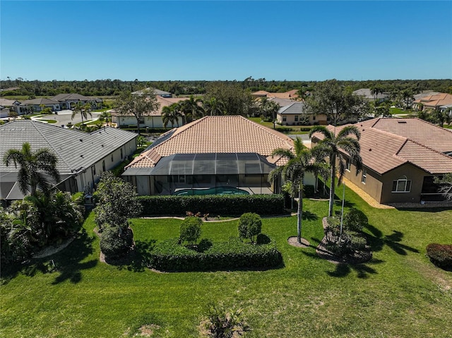 birds eye view of property featuring a residential view