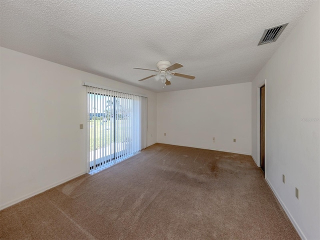 1602 Jim Jim Ct, Venice, FL 34293 - carpeted empty room featuring a ceiling fan and a textured ceiling