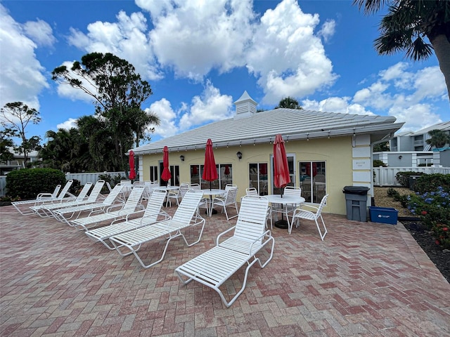 view of patio with fence