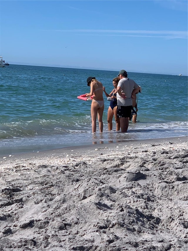 water view with a beach view