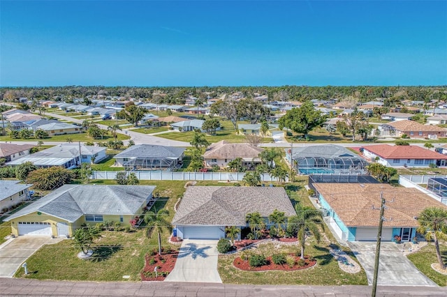 bird's eye view featuring a residential view