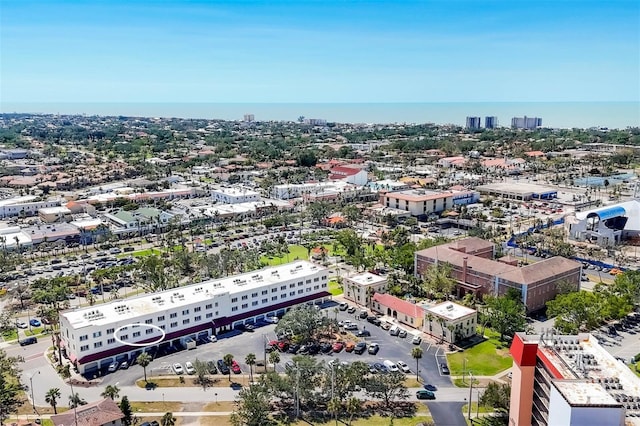 aerial view featuring a view of city