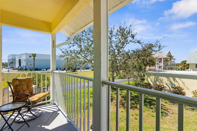 view of balcony