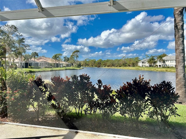 view of water feature