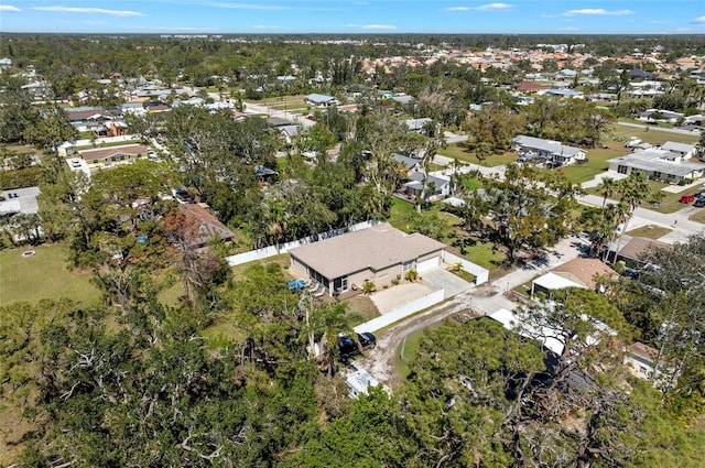 bird's eye view featuring a residential view