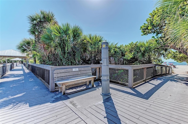 exterior space with a gazebo