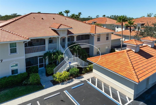 exterior space with a residential view