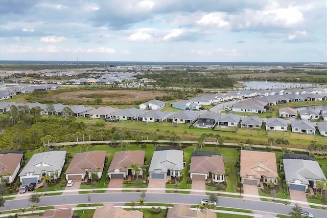 aerial view featuring a residential view