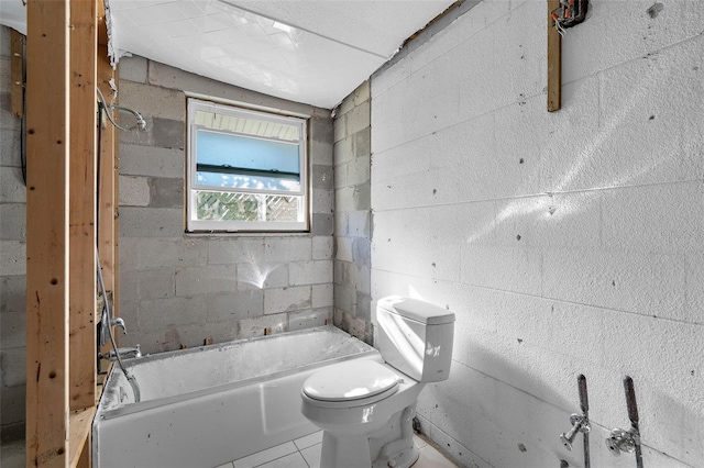 full bath with a bathtub and toilet