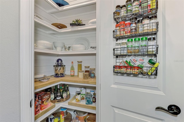 view of pantry
