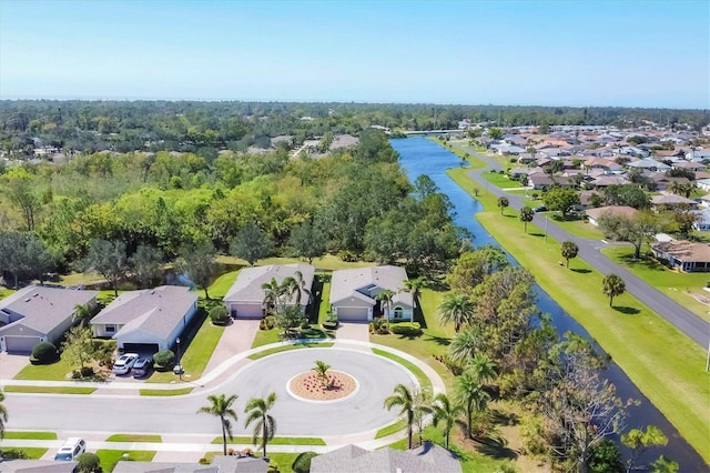 9312 Coachman Dr, Venice, FL 34293 - aerial view featuring a residential view and a water view